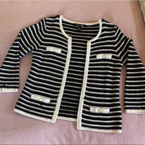 Cute striped Forever21 M cardigan